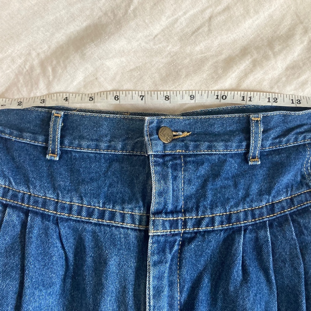 Vintage 80s high-waisted pleated Lee jeans 100% cotton USA made